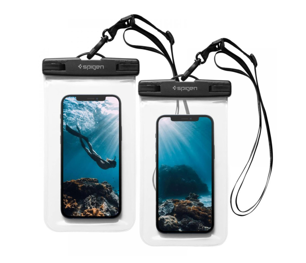 SPIGEN A601 Uniwersalne wodoodporne etui 2-Pack Crystal Clear 8809756648588 - 1346567 - zdjęcie